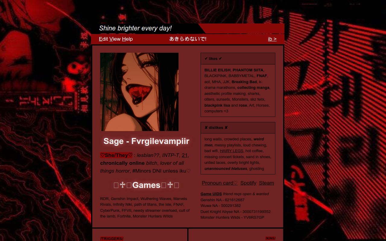 Carrd profile picture for @serges